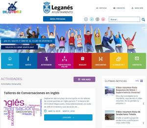 Página web del Club Dejóvenes de Leganés. 